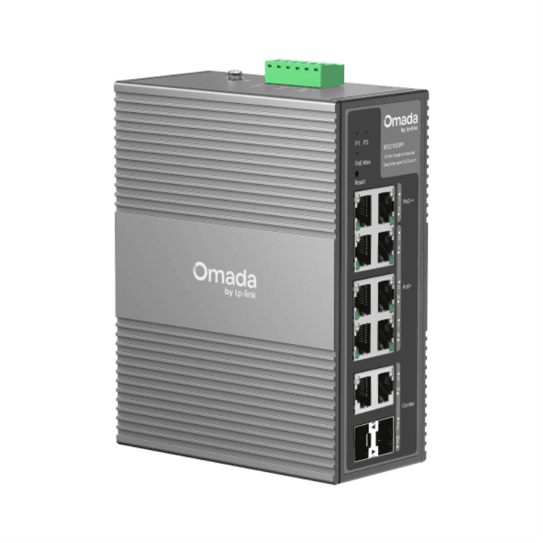 TP-Link Omada IES210GPP switch Gestionado Gigabit Ethernet (10/100/1000) Energía sobre Ethernet (PoE) DIN rail Gris
