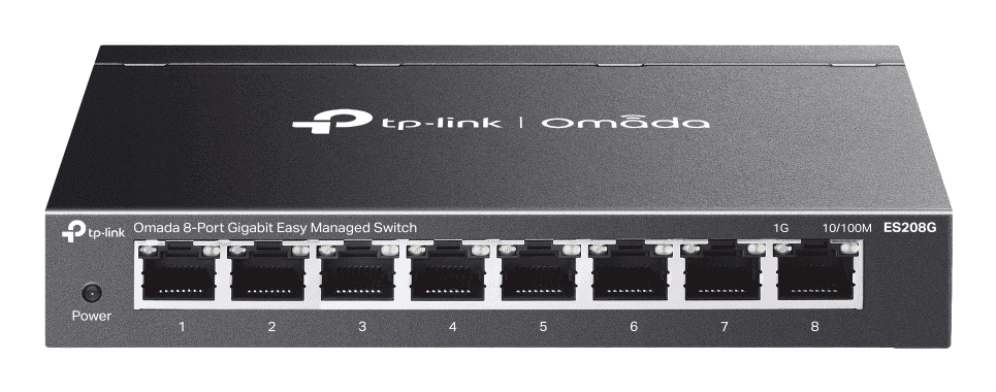 TP-Link Omada ES208G switch Gestionado L2 Gigabit Ethernet (10/100/1000) Negro