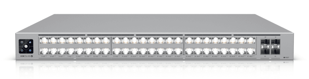 Ubiquiti UniFi Pro XG 48 PoE Gestionado L3 10G Ethernet (100/1000/10000) Energía sobre Ethernet (PoE) 1U Gris