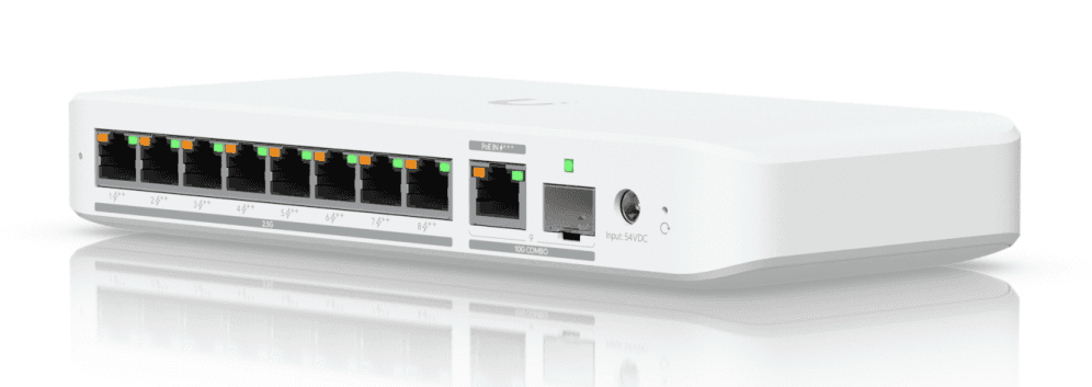 Ubiquiti UniFi Flex 2.5G PoE Gestionado L2 2.5G Ethernet (100/1000/2500) Energía sobre Ethernet (PoE) Montaje en pared/escritorio Blanco