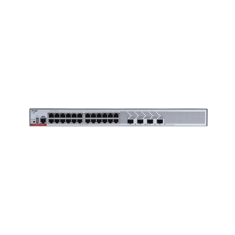 Ruijie Networks RG-CS83-24GT4XS-P switch Gestionado L3 Gigabit Ethernet (10/100/1000) Energía sobre Ethernet (PoE) 1U Gris
