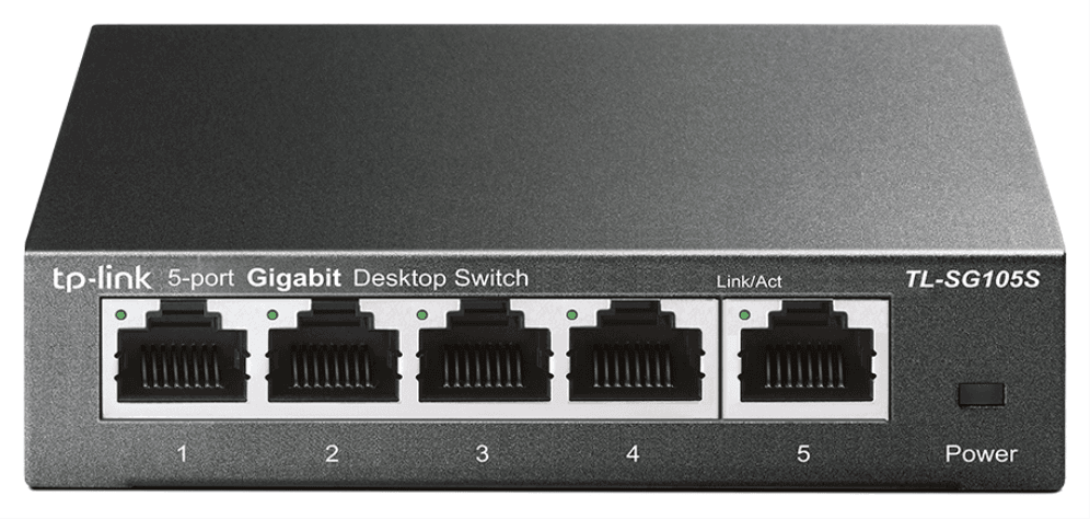 TP-Link TL-SG105S No administrado Gigabit Ethernet (10/100/1000) Negro