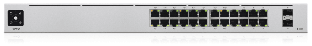 Ubiquiti UniFi 24-Port PoE Gestionado L2/L3 Gigabit Ethernet (10/100/1000) Energía sobre Ethernet (PoE) 1U Plata