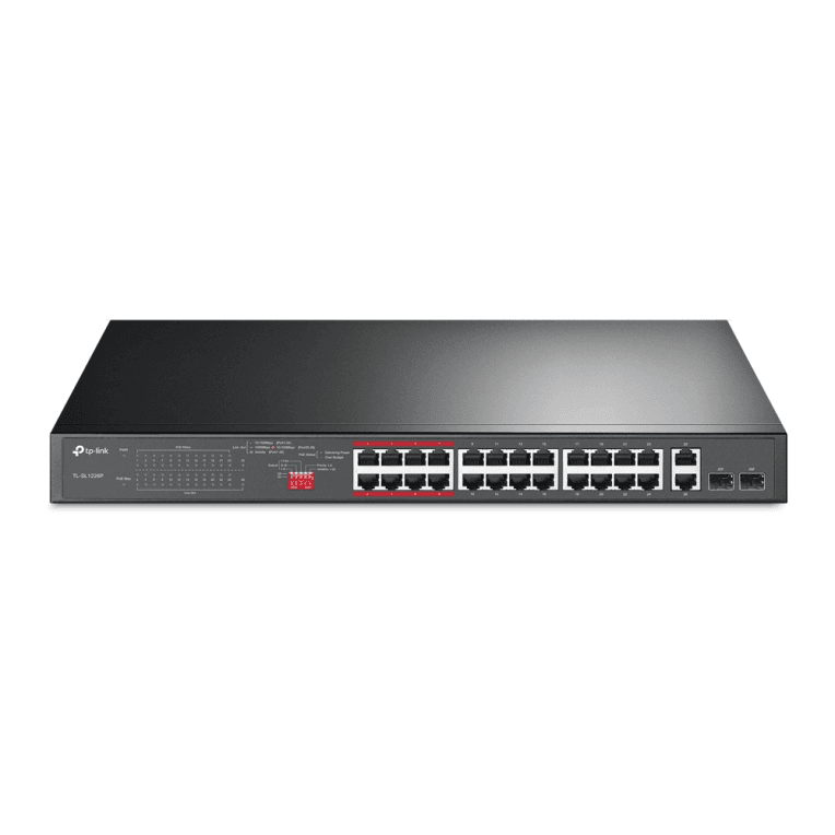 TP-Link TL-SL1226P switch No administrado Gigabit Ethernet (10/100/1000) Energía sobre Ethernet (PoE) 1U Gris