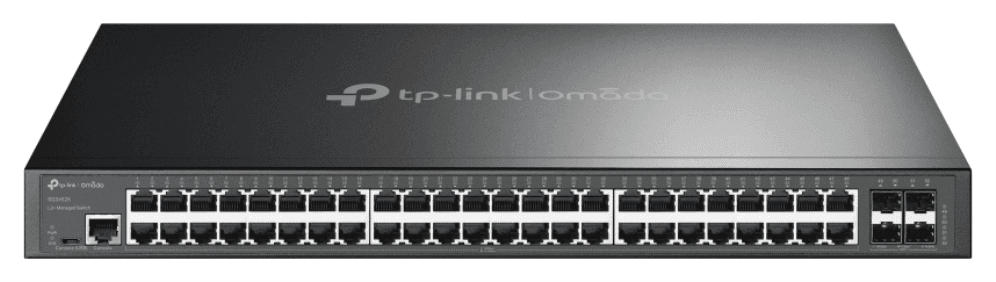 TP-Link Omada SG3452X switch Gestionado L2+ Gigabit Ethernet (10/100/1000) 1U Negro