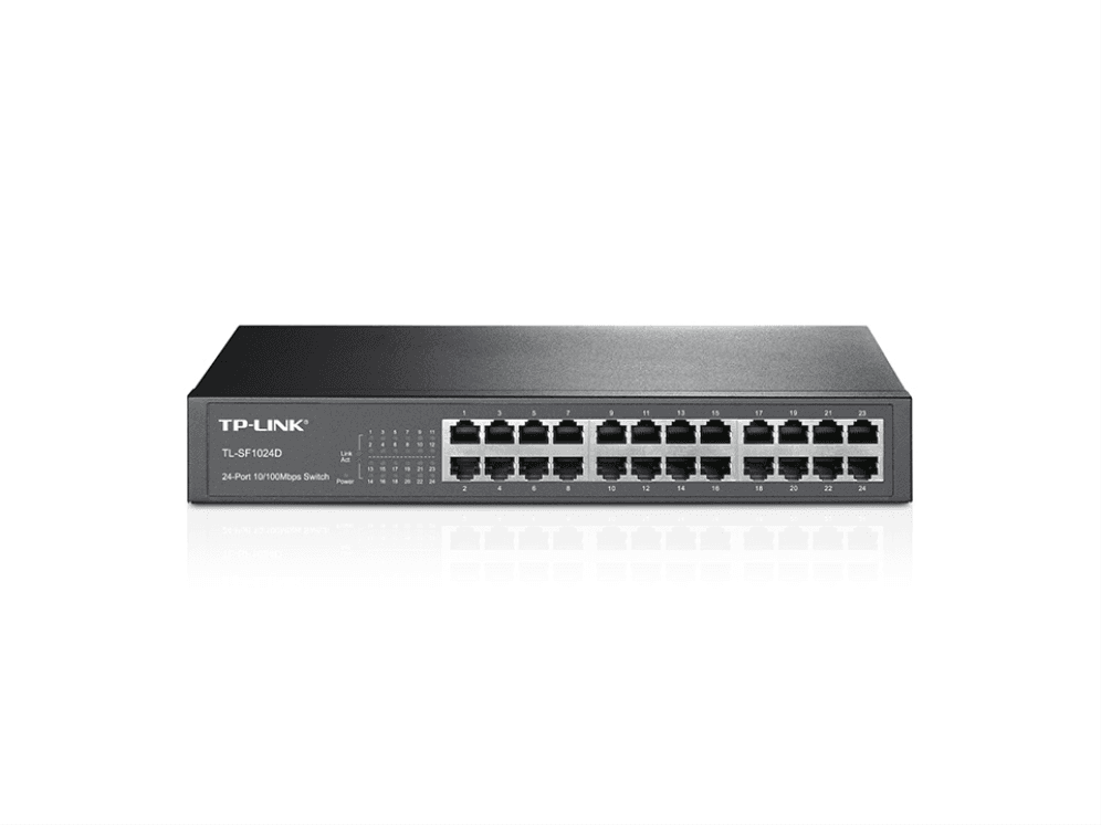 TP-Link TL-SF1024D No administrado Fast Ethernet (10/100) 1U Negro