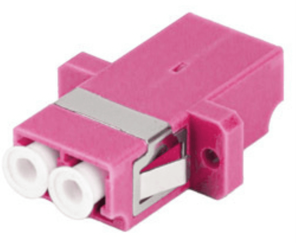 Lanberg FA-LCUP-MD41-0001-VT adaptador de fibra óptica LC 1 pieza(s) Púrpura, Blanco