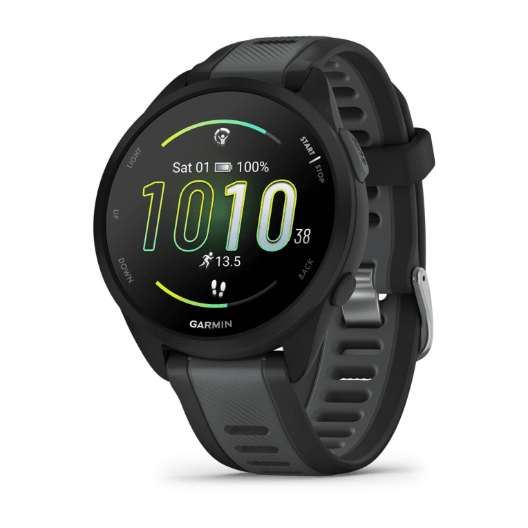 Garmin Forerunner 165 Music 3,05 cm (1.2") AMOLED 43 mm Digital 390 x 390 Pixeles Pantalla táctil Negro GPS (satélite)