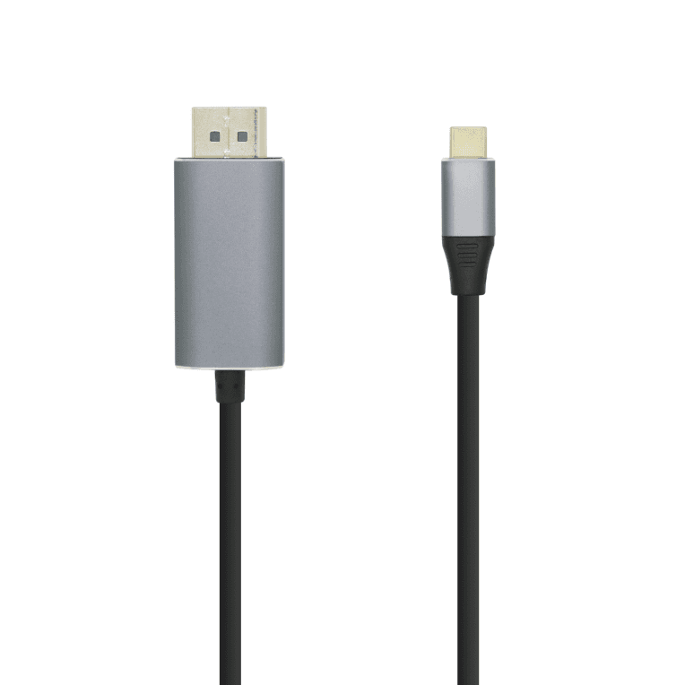 AISENS Cable conversor USB-C a Displayport 4K@60HZ, USB-C/M-DP/M, Negro, 0.8m