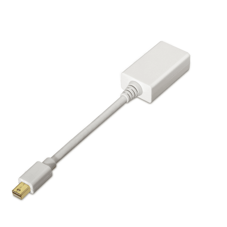 AISENS A125-0138 adaptador de cable de vídeo 0,15 m Mini DisplayPort HDMI Blanco