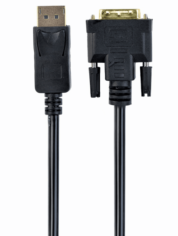 Gembird CC-DPM-DVIM-6 adaptador de cable de vídeo 1,8 m DisplayPort DVI Negro