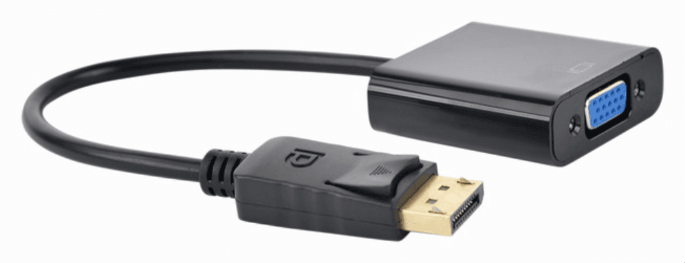 Gembird A-DPM-VGAF-02 adaptador de cable de vídeo 0,15 m VGA (D-Sub) DisplayPort Negro