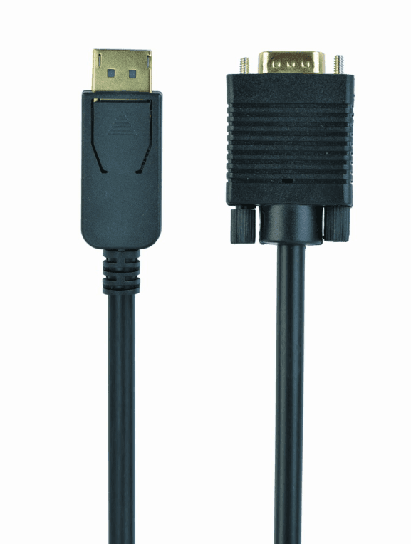 Gembird CCP-DPM-VGAM-6 adaptador de cable de vídeo 1,8 m VGA (D-Sub) DisplayPort Negro