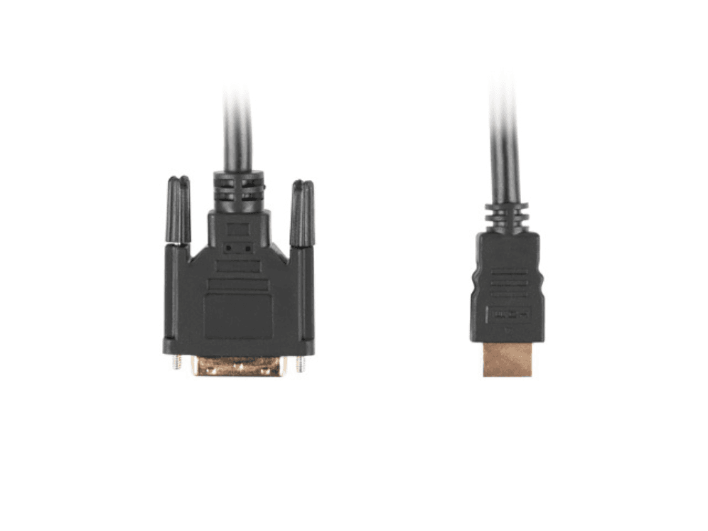 Lanberg CA-HDDV-10CC-0005-BK adaptador de cable de vídeo 0,5 m HDMI tipo A (Estándar) DVI-D Negro