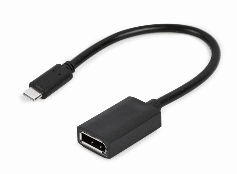 Gembird A-CM-DPF-02 adaptador de cable de vídeo 0,15 m USB Tipo C DisplayPort Negro