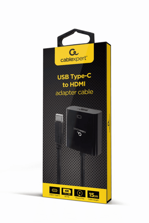 Gembird A-CM-HDMIF-04 Adaptador gráfico USB Negro