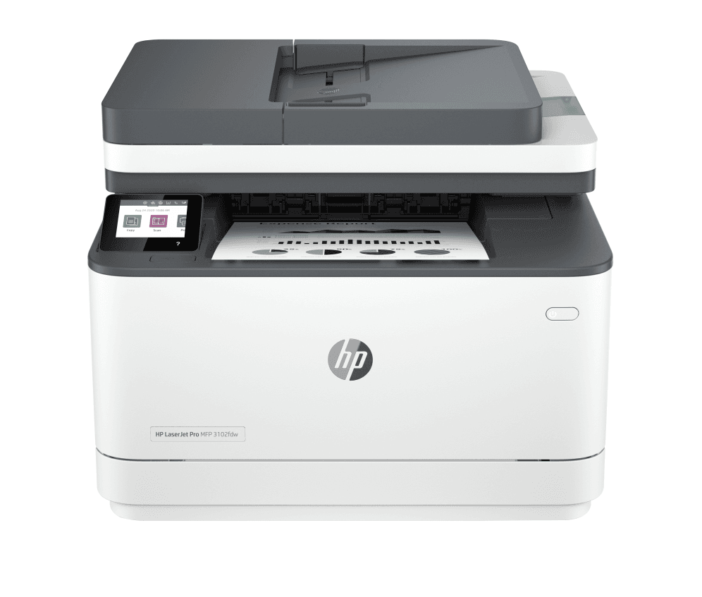 HP LaserJet Pro 3102fdw Inalámbrico Multifunction Blanco y negro Impresora, Fotocopiadora, escáner; Dúplex