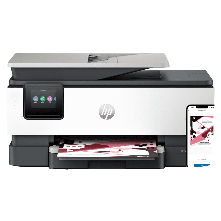 HP OfficeJet Pro 8122e Inalámbrico All-in-One Color Impresora, Servicio Instant Ink; Impresión a doble cara