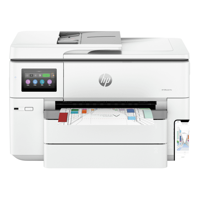 HP OfficeJet Pro 9730e Inalámbrico All-in-One Color Impresora, Servicio Instant Ink; Impresión a doble cara