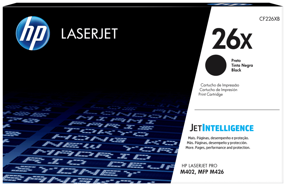HP Cartucho de tóner original LaserJet 26X de alta capacidad negro