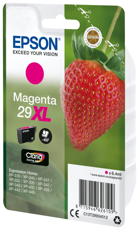 Epson Strawberry C13T29934012 cartucho de tinta 1 pieza(s) Original Alto rendimiento (XL)