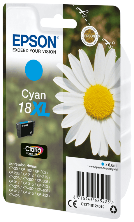 Epson Daisy C13T18124012 cartucho de tinta 1 pieza(s) Original Alto rendimiento (XL)