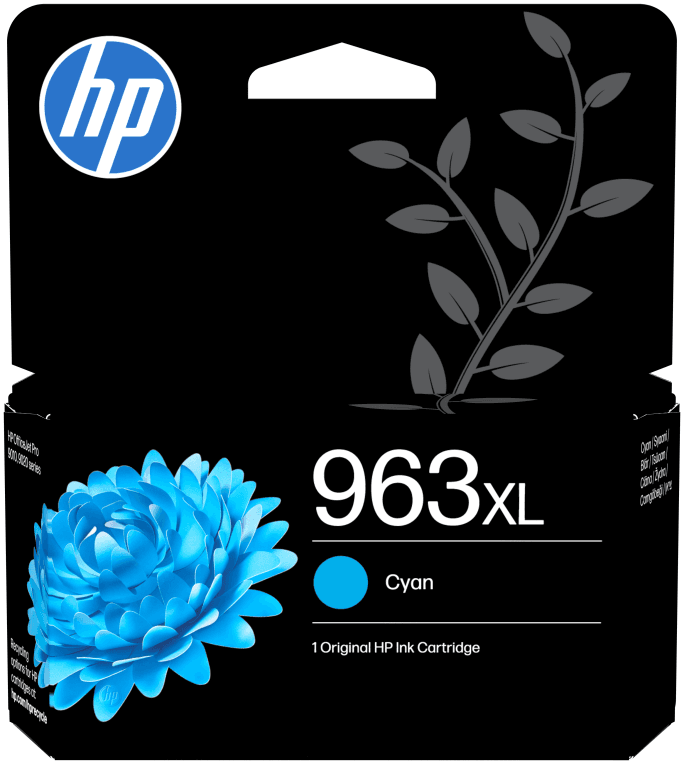 HP Cartucho de tinta Original 963XL cian de alta capacidad