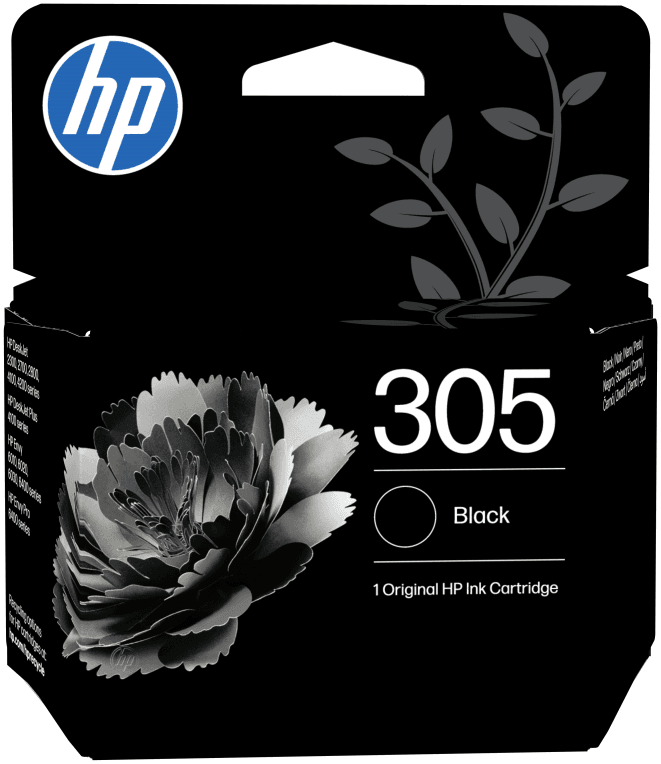 HP Cartucho de tinta Original 305 negro