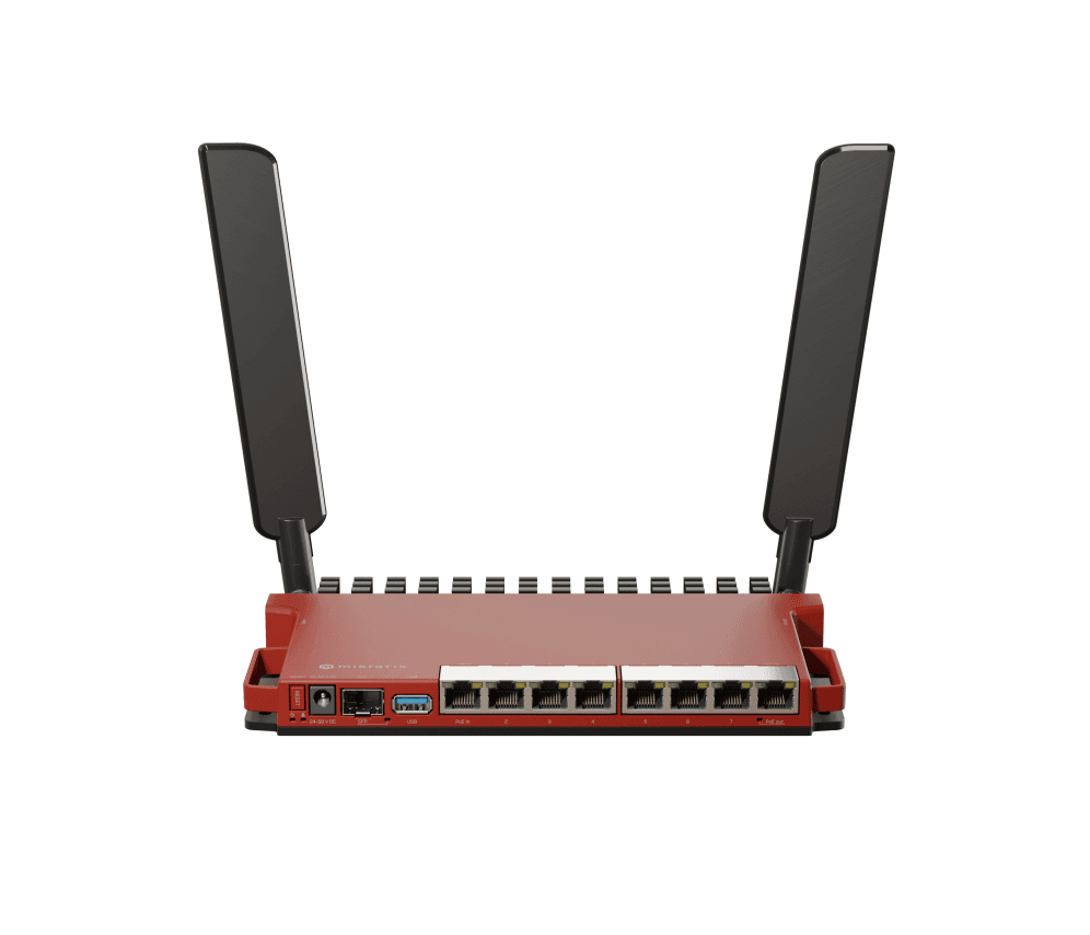 Mikrotik L009UiGS-2HaxD-IN router inalámbrico Gigabit Ethernet Banda única (2,4 GHz) Rojo
