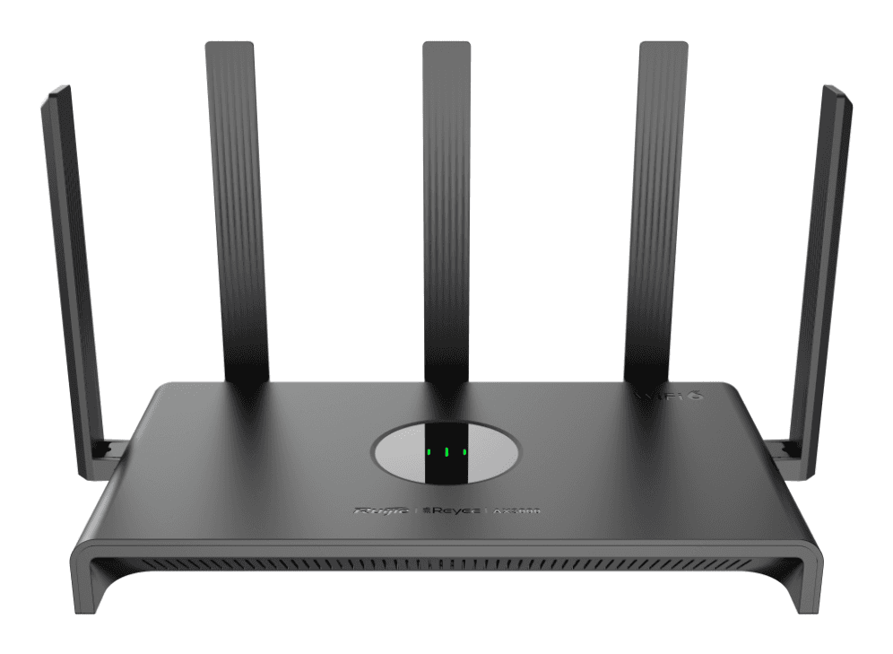 Ruijie Networks RG-EW3000GX PRO router inalámbrico Gigabit Ethernet Doble banda (2,4 GHz / 5 GHz) Negro