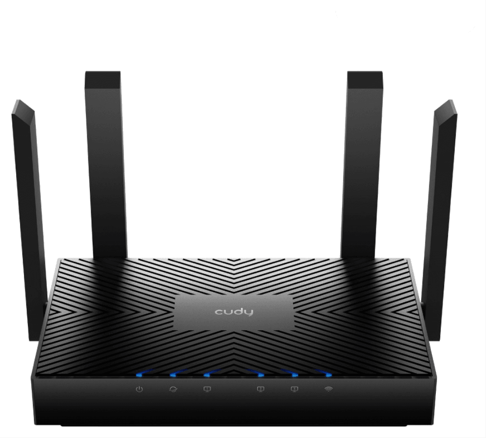 Cudy WR3000 router inalámbrico Gigabit Ethernet Doble banda (2,4 GHz / 5 GHz) Negro