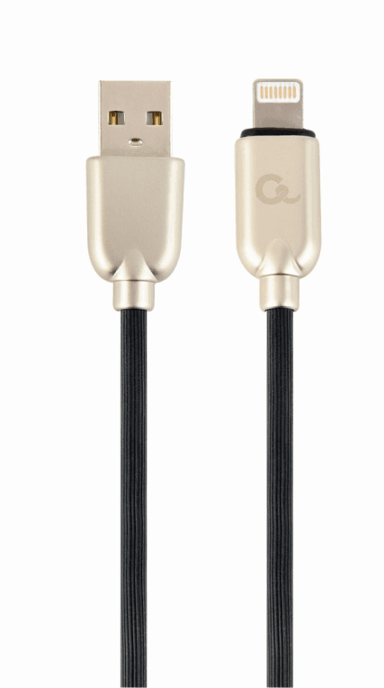 Cablexpert CC-USB2R-AMLM-1M cable de conector Lightning Negro