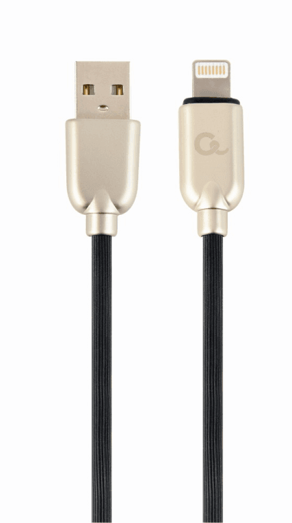 Cablexpert CC-USB2R-AMLM-2M cable de conector Lightning Negro