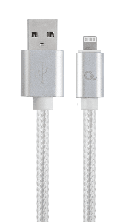 Gembird CCB-MUSB2B-AMLM-6-S cable de conector Lightning 1,8 m Plata