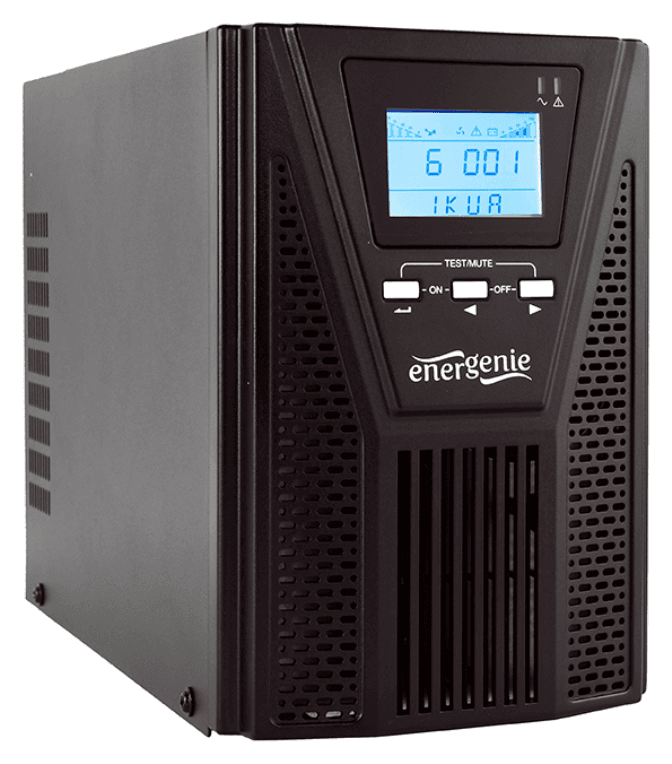 Gembird EG-UPSO-1000 sistema de alimentación ininterrumpida (UPS) Doble conversión (en línea) 1 kVA 900 W 4 salidas AC