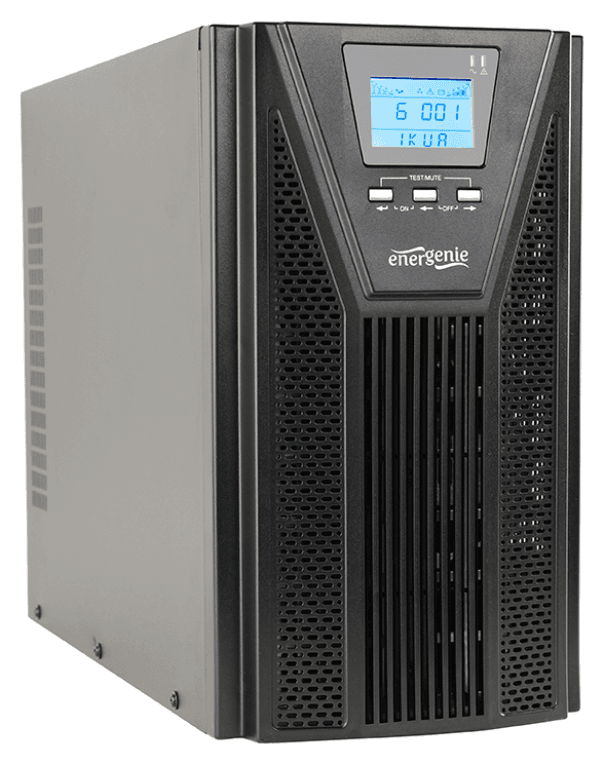 Gembird EG-UPSO-3000 sistema de alimentación ininterrumpida (UPS) Doble conversión (en línea) 3 kVA 2700 W 5 salidas AC