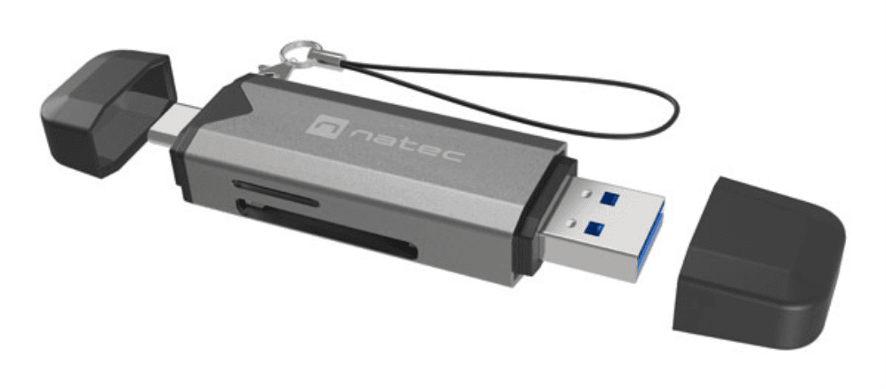 NATEC NCZ-2262 lector de tarjeta USB 3.1 Interno Negro, Gris Oscuro
