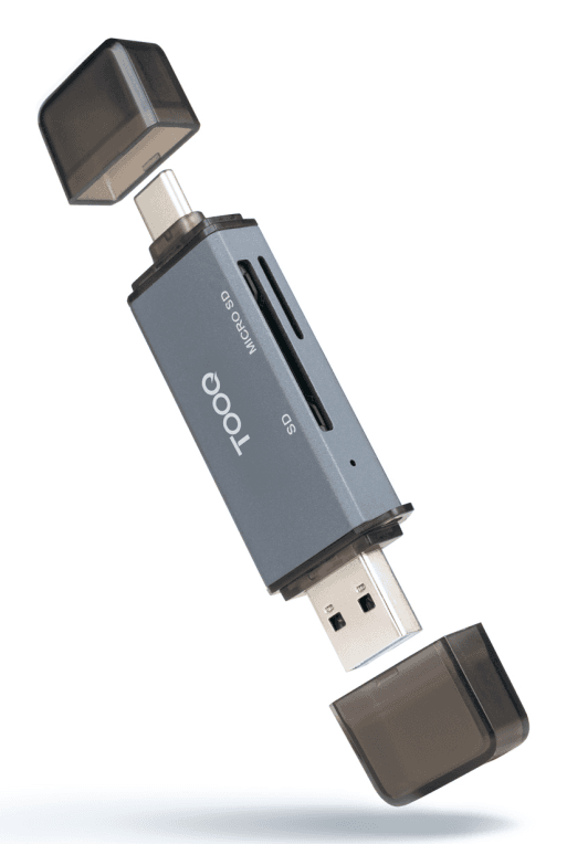 TooQ TQR-3001G lector de tarjeta USB 3.0 Type-A/Type-C