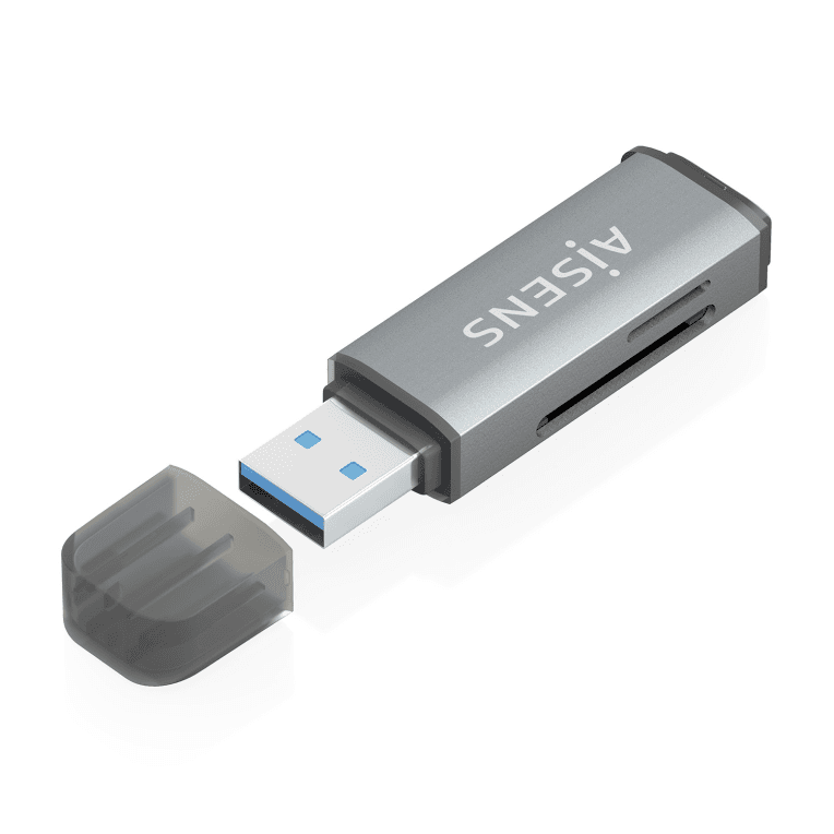 AISENS ASCR-2A09-GR lector de tarjeta USB 3.2 Gen 1 (3.1 Gen 1) Type-A
