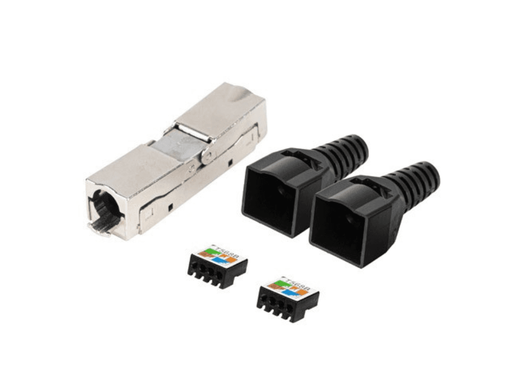 Lanberg PL2S6-6000TL conector RJ-45 Negro