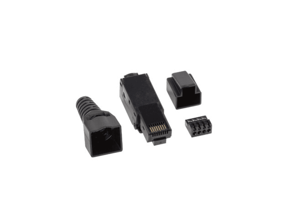 Lanberg PLU-6000TL conector RJ-45 Negro