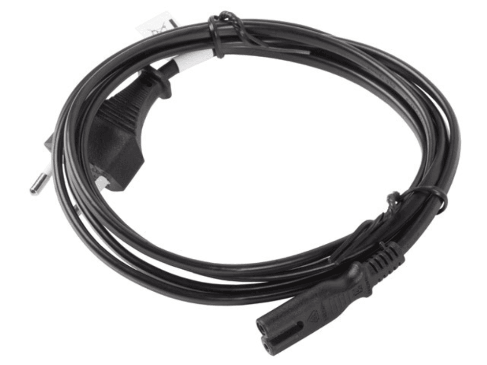 Lanberg CA-C7CA-11CC-0030-BK cable de transmisión Negro 3 m CEE7/16 C7 acoplador