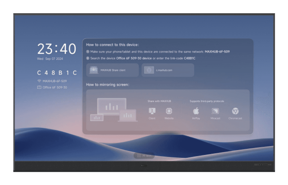 MAXHUB DVLED RAPTOR SERIES V3 5,59 m (220") 1920 x 1080 Pixeles Wi-Fi 6 (802.11ax) Negro