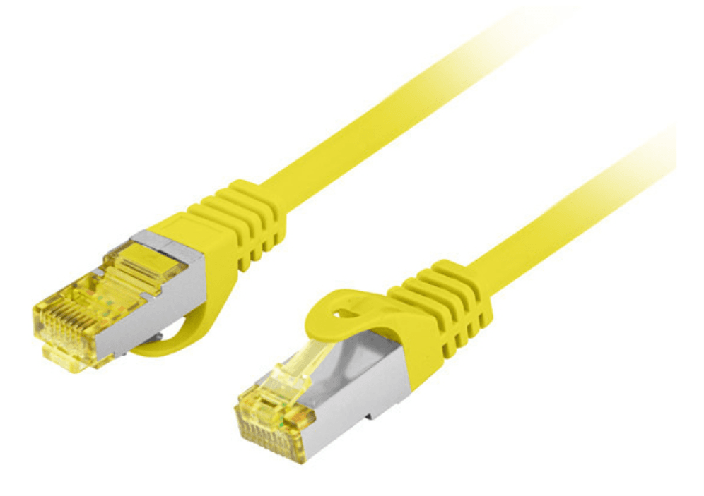 Lanberg PCF6A-10CU-0050-Y cable de red Amarillo 0,5 m Cat6a S/FTP (S-STP)