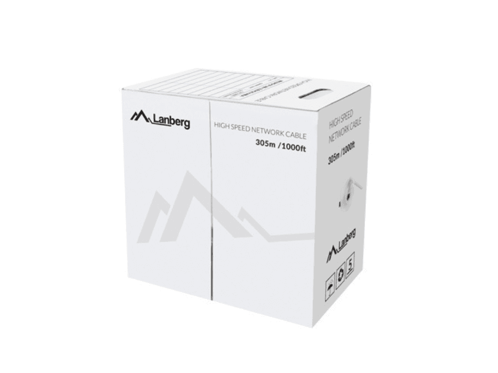 Lanberg LCU5-12CU-0305-B cable de red Azul 305 m Cat5e U/UTP (UTP)