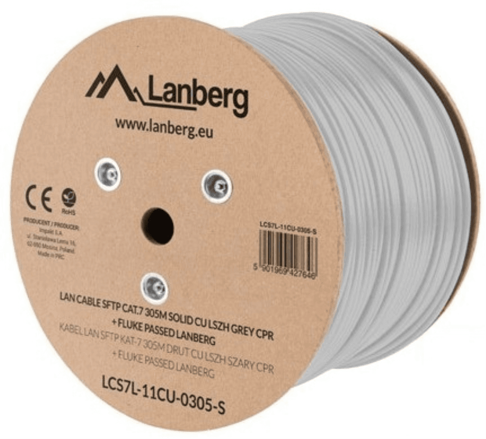 Lanberg LCS7L-11CU-0305-S cable de red Blanco 305 m Cat7 S/FTP (S-STP)