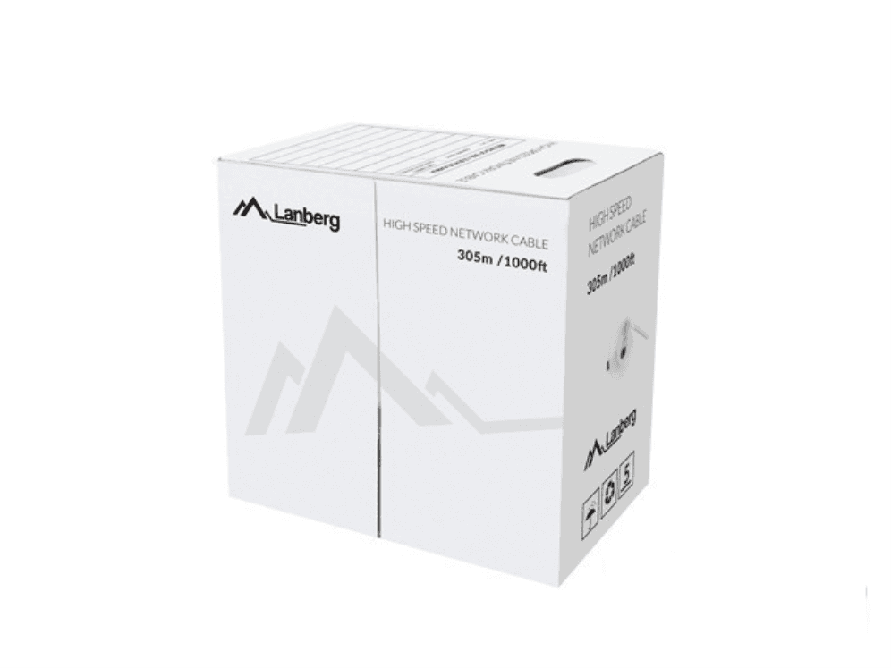Lanberg LCU5-12CU-0305-G cable de red Verde 305 m Cat5e U/UTP (UTP)