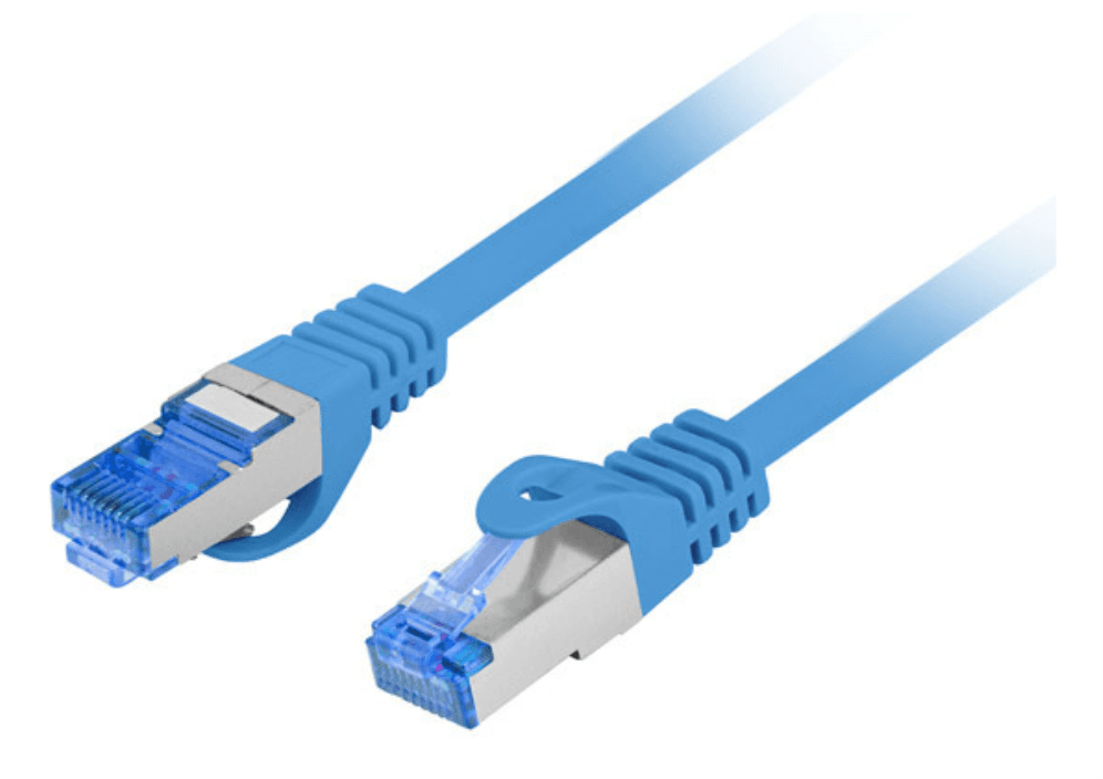 Lanberg PCF6A-10CC cable de red Azul 0,25 m Cat6a S/FTP (S-STP)