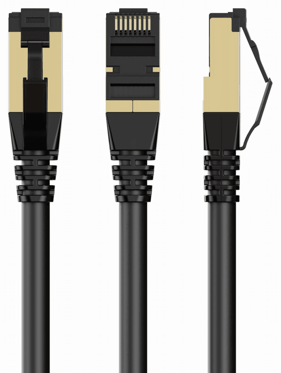 Gembird PP8-LSZHCU-BK-0.25M cable de red Negro 0,25 m Cat8 S/FTP (S-STP)