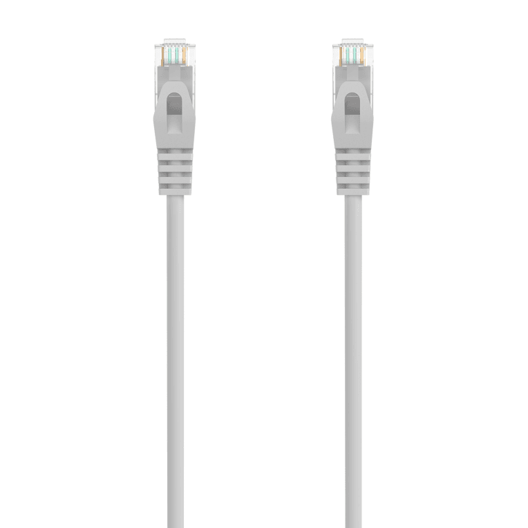 AISENS Cable de Red Latiguillo RJ45 LSZH Cat.6A 500 Mhz UTP AWG24, Gris, 1.5M